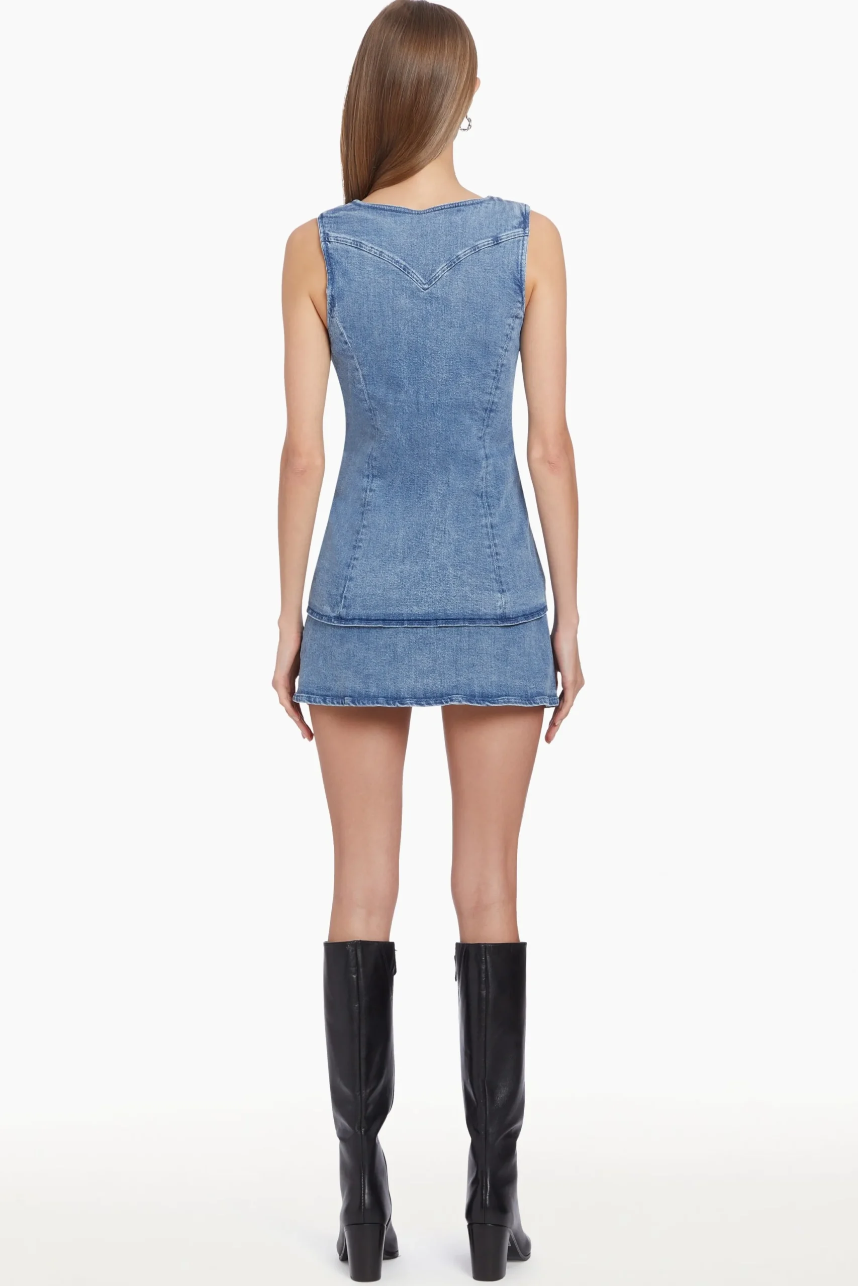 Clearance Amanda Uprichard Kya Skort Romper ClassicWash