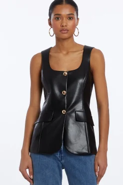 Online Amanda Uprichard Kya Top Black