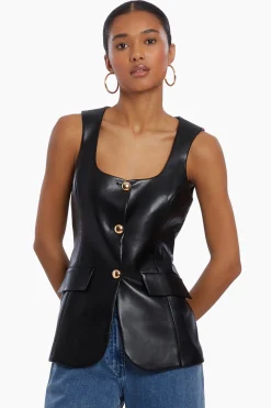 Online Amanda Uprichard Kya Top Black