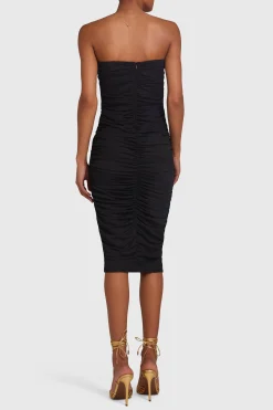 Discount Amanda Uprichard Lopez Rose Dress Black