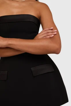 Outlet Amanda Uprichard Lucienne Skort Romper Black