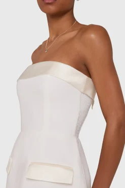 Best Amanda Uprichard Lucienne Skort Romper Ivory