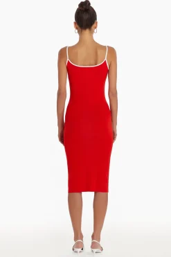 Outlet Amanda Uprichard Lucy Knit Dress Red