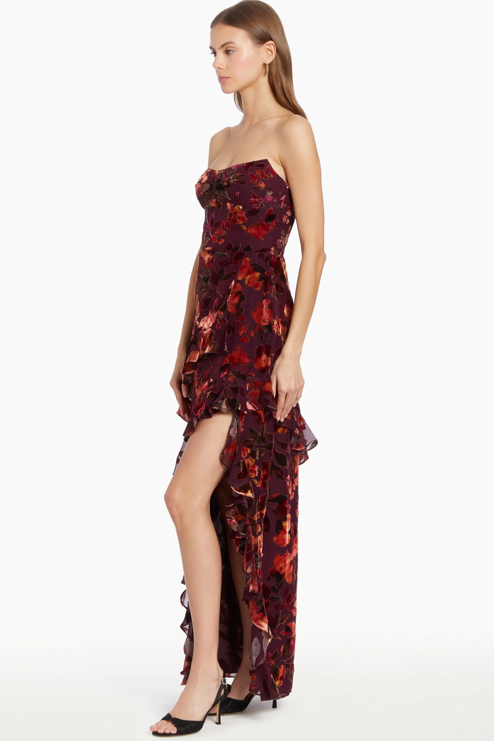 Sale Amanda Uprichard Magnolia Maxi SorrelBurnout