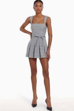 Outlet Amanda Uprichard Mercy Belted Skort Romper BusinessPlaid
