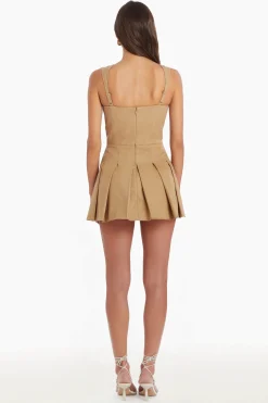 Online Amanda Uprichard Mercy Skort Romper Khaki