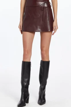 New Amanda Uprichard Mila Skort Russet