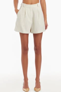 New Amanda Uprichard Noah Shorts Beige