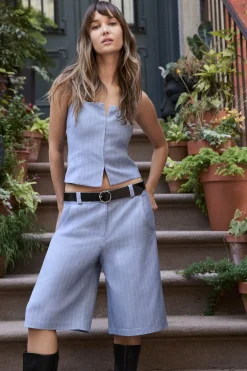 Amanda Uprichard Pablo Shorts Blue