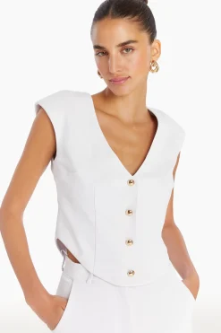 Outlet Amanda Uprichard Perrin Top Ivory