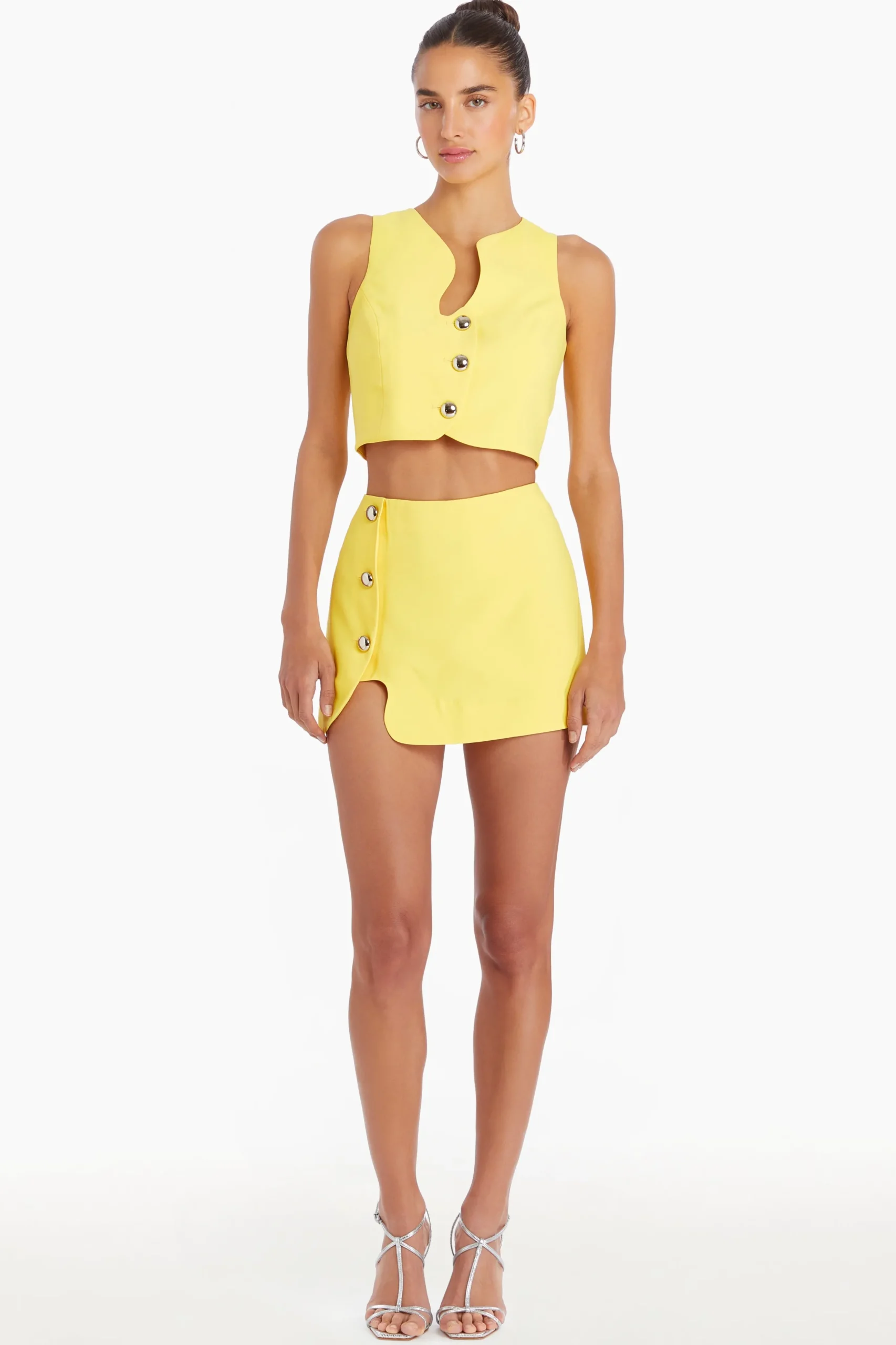 Outlet Amanda Uprichard Puzzle Skort ElectricYellow