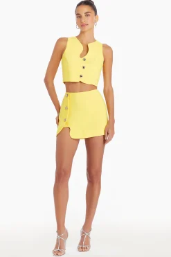 Outlet Amanda Uprichard Puzzle Skort ElectricYellow