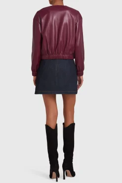 Best Amanda Uprichard Rocco Jacket Burgundy