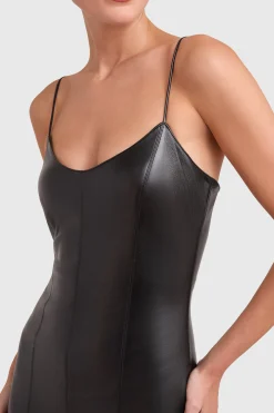 Best Amanda Uprichard Rocco Midi Dress Black