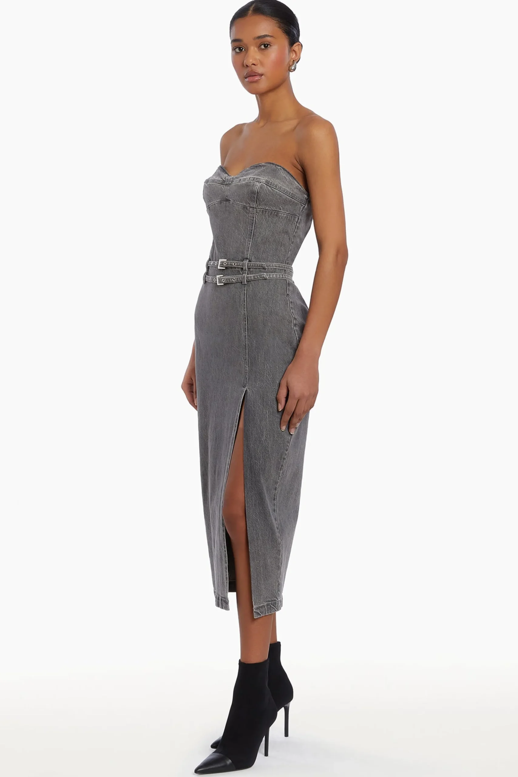 Clearance Amanda Uprichard Rogan Dress DarkGreyWash