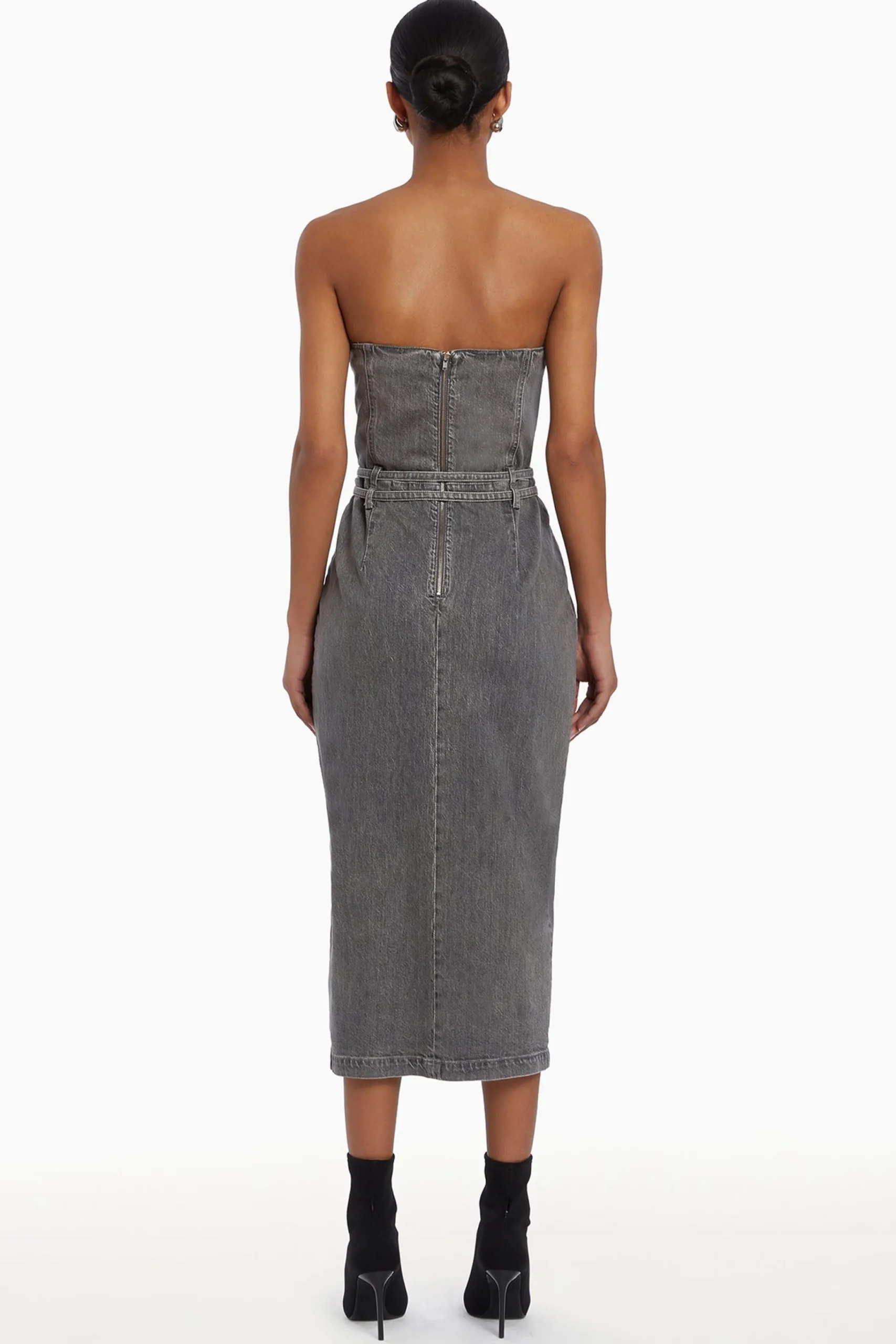 Clearance Amanda Uprichard Rogan Dress DarkGreyWash