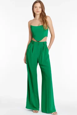 Discount Amanda Uprichard Sabine Crop Top Jungle