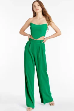 Discount Amanda Uprichard Sabine Crop Top Jungle