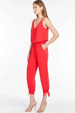Outlet Amanda Uprichard Seville Jumpsuit Lipstick