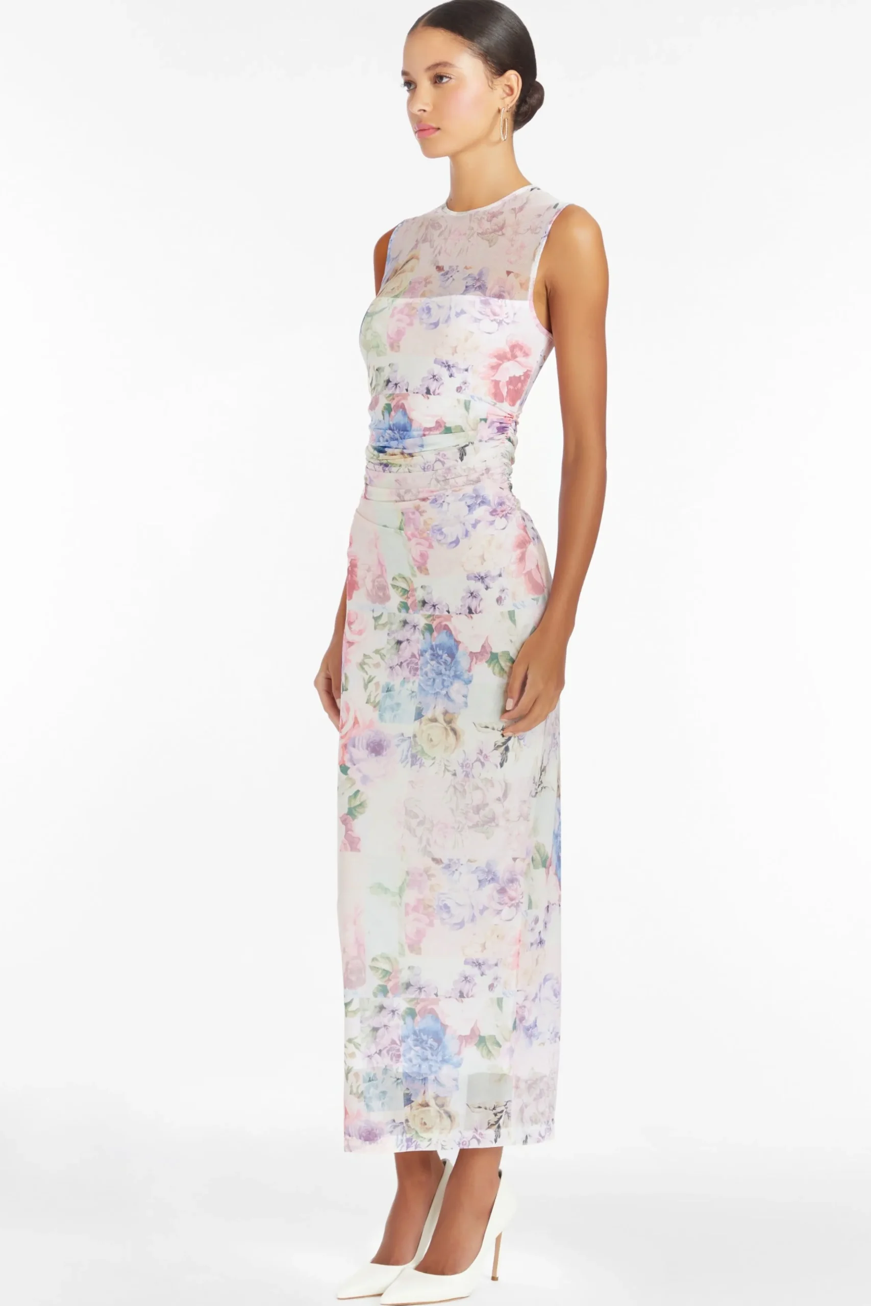 Discount Amanda Uprichard Sleeveless Lyle Midi Dress Lorelei