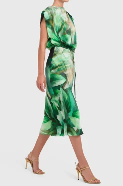 New Amanda Uprichard Sorell Dress SucculentPrint