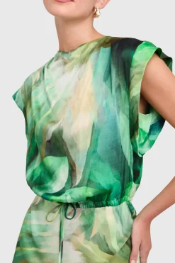 New Amanda Uprichard Sorell Dress SucculentPrint