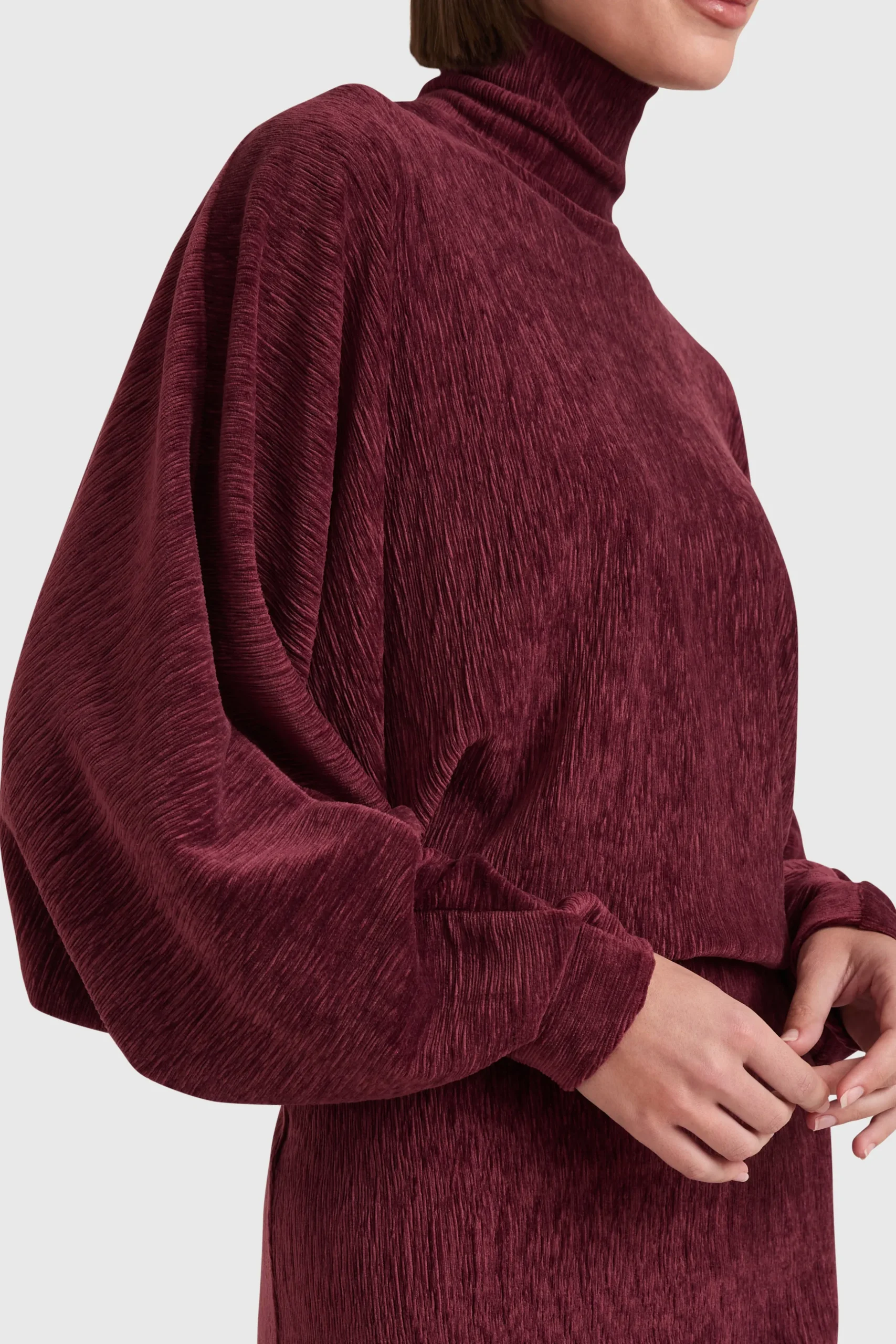 Clearance Amanda Uprichard Stefano Dress Burgundy