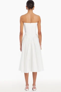 Discount Amanda Uprichard Strapless Holland Dress White