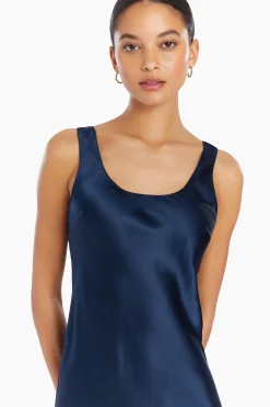 New Amanda Uprichard Sydney Silk Dress Ink