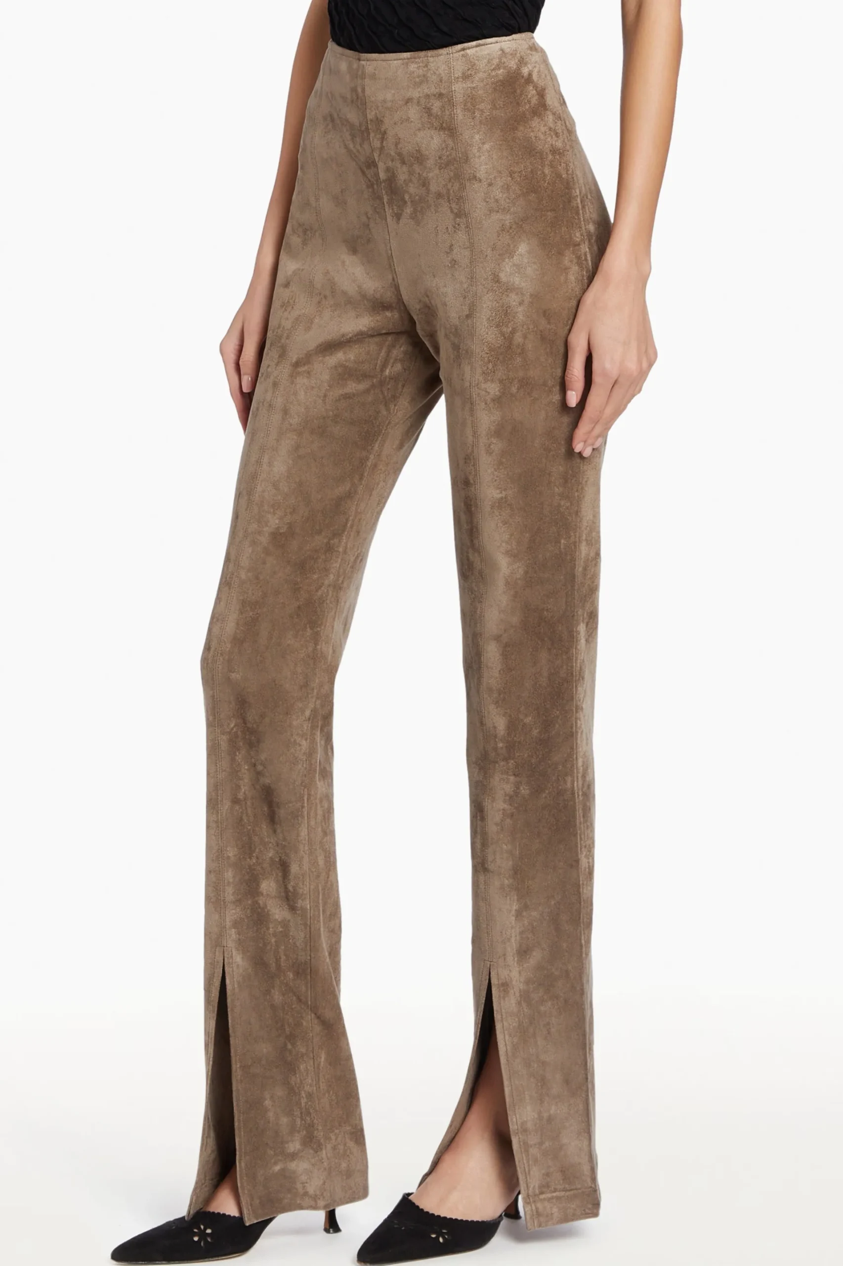 Discount Amanda Uprichard Tavira Pants Taupe