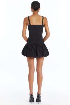 Discount Amanda Uprichard Tisha Bubble Dress Black