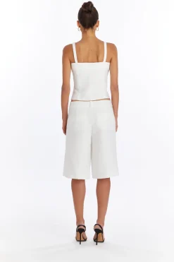 Clearance Amanda Uprichard Tisha Top White