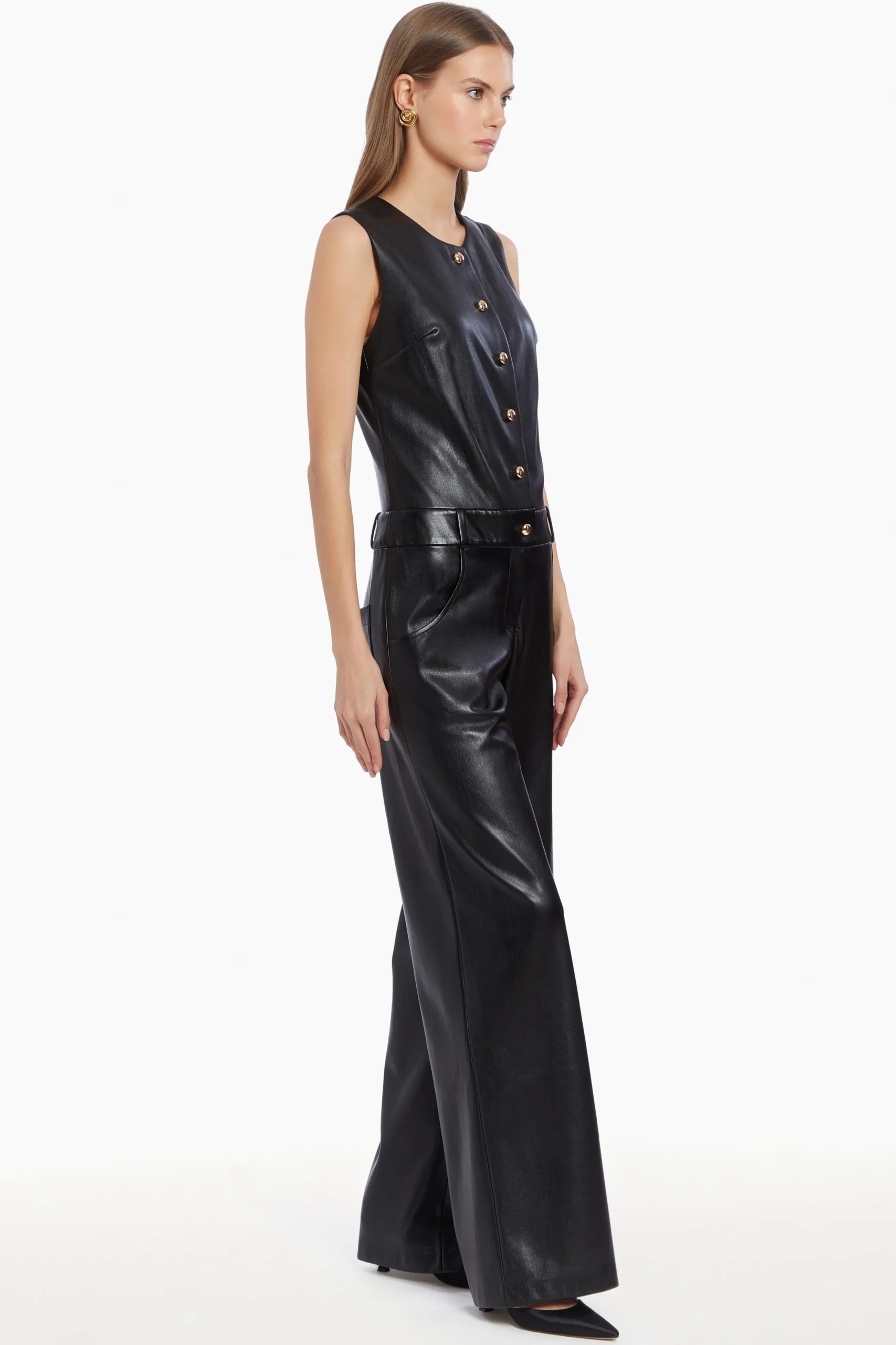 Online Amanda Uprichard Tori Jumpsuit Black