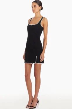 Best Amanda Uprichard Valetta Dress Black/Ivory