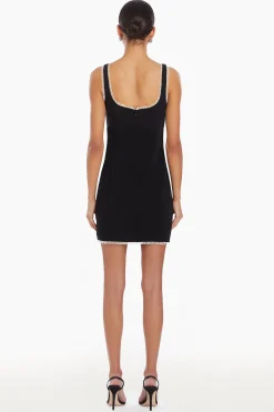 Best Amanda Uprichard Valetta Dress Black/Ivory