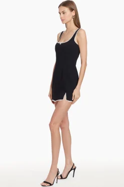 Hot Amanda Uprichard Valetta Romper Black/Ivory