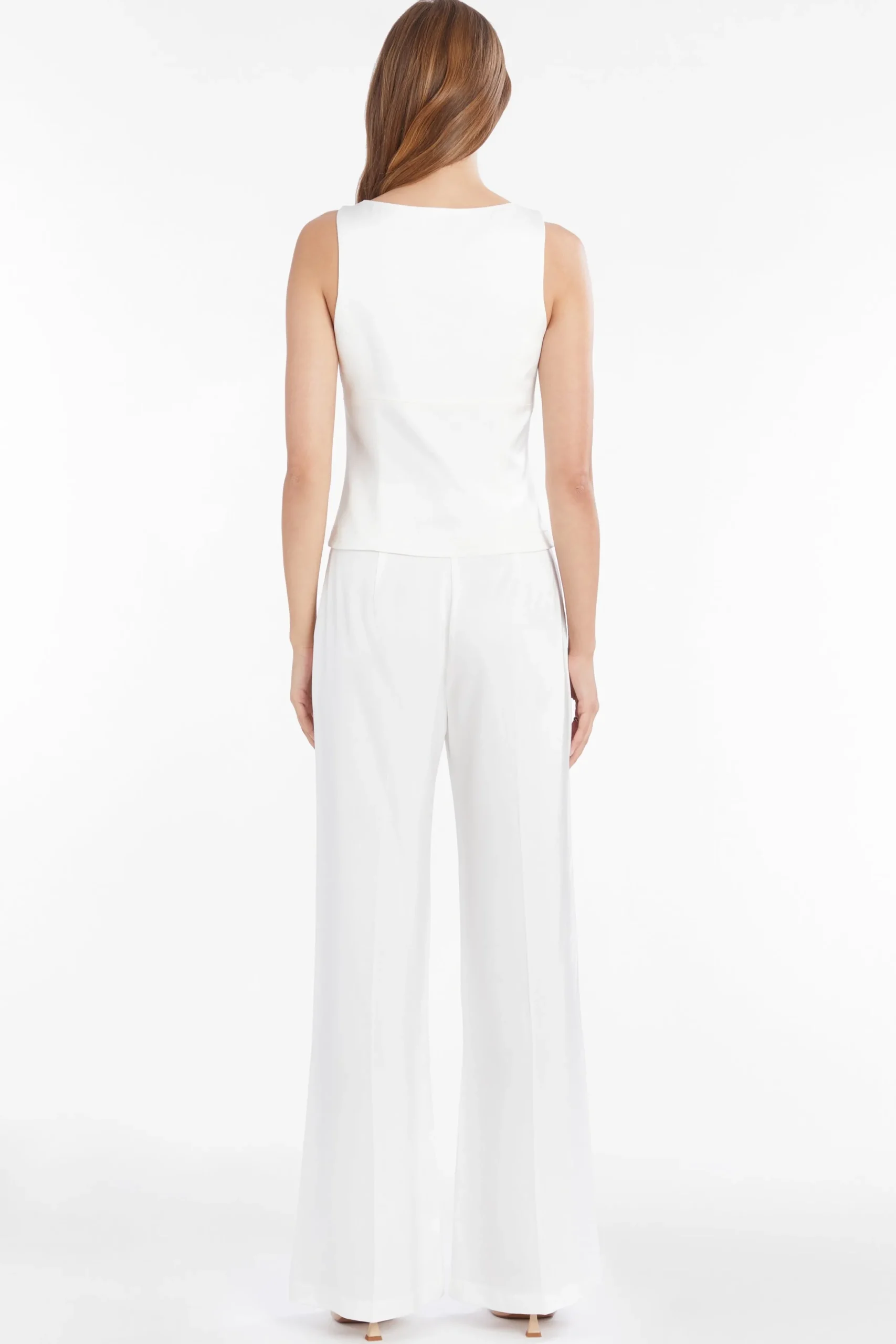 Amanda Uprichard Violet Top In Amalfi Ivory