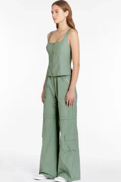 Sale Amanda Uprichard Violet Top in Gazette Sage