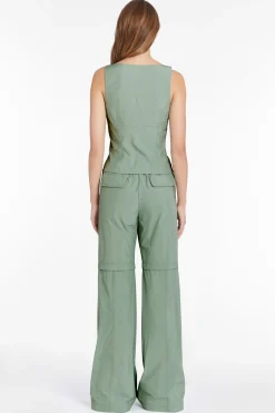 Sale Amanda Uprichard Violet Top in Gazette Sage